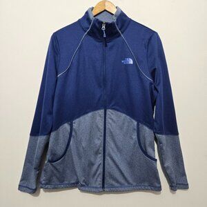 The North Face Womens Cinder 100 Full Zip Jacket Size L Blue Outdoor Lightweight